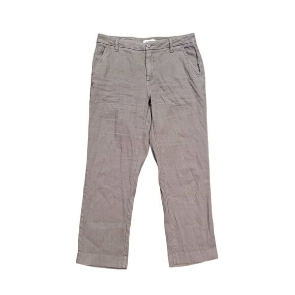 Lila Ryan Stitch Fix Linen Utility Pants Tapered Olive Green Women's Large - Picture 1 of 4